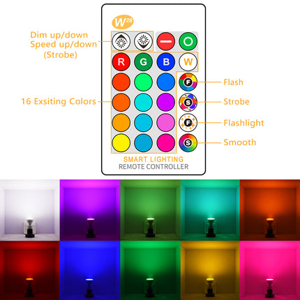 8W RGBW Bulb GU10 Color Changing Atmosphere Lamp