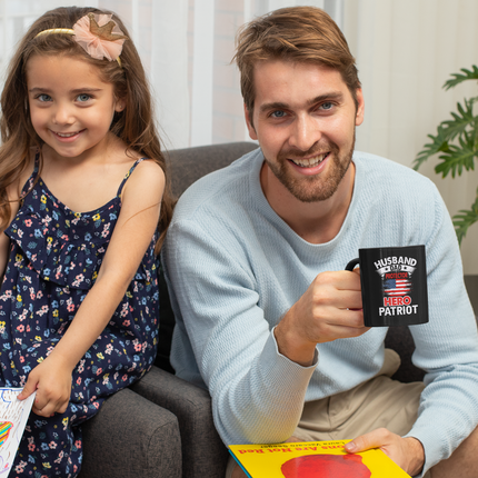 Husband, Dad, Protector, Hero, Patriot Mug