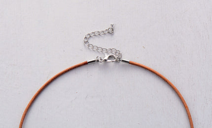 Pearl Choker Freshwater Pearls Natural Leather