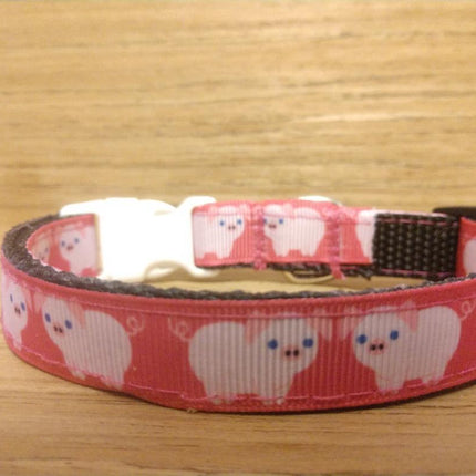 Collar/ Small/ Pink Pigs Small