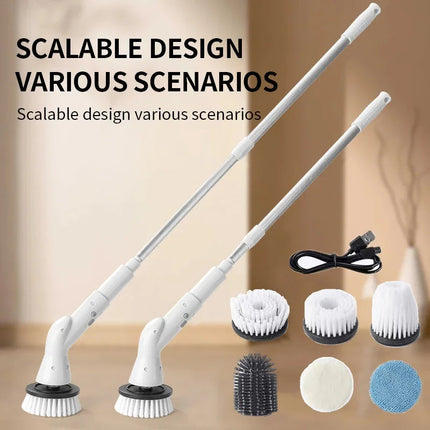6 in 1 Electric Cleaning Brush Cordless Electric Spin Cleaning