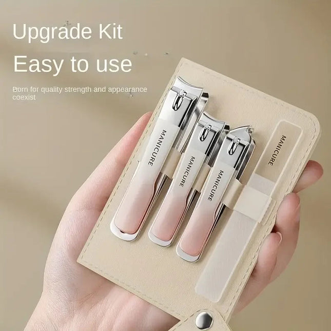 4PCS/Set Portable Stainless Steel Nail Clipper Set Professional Nail