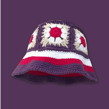 New Crochet Korean Handmade Bucket Hat