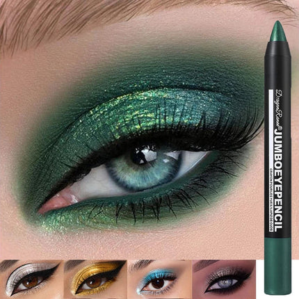 Smoky Dark Green Eyeshadow Pencil Stick Waterproof Pearlescent 12