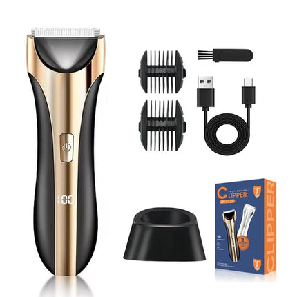 Electric Groin Trimmer for Men Waterproof Ball Trimmer for Pubic/Body
