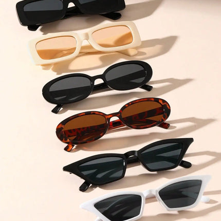 6PCS Unisex Geometric Plastic Frame Boho Sunglasses
