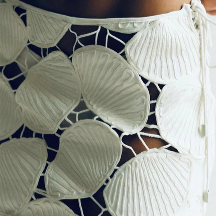 Shell Pattern sexy three piece swimsuit