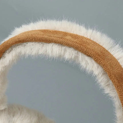 Plush Earmuffs Soft Ear Cap Thicken Foldable Ear Cover Folding Keep