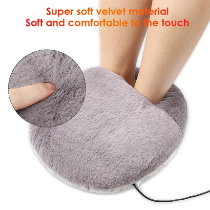 USB Foot Warmer Constant Temperature Heating Pad Soft Velvet Washable
