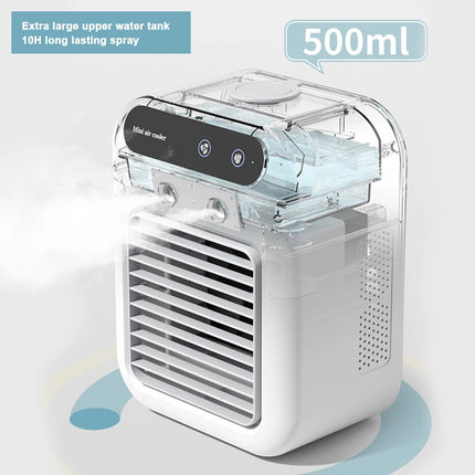 Portable Air Conditioner Fan 2 Speeds Air Cooling Fan with Humidifier