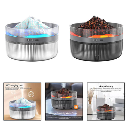 Snow Mountain Humidifier Diffuser with Aromatherapy Functionality 2L
