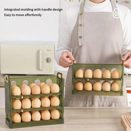 Egg Storage Box Automatic rolling egg box multi-layer Rack Holder for