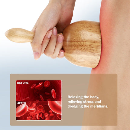 1pc Wooden Massage Cup Wood Therapy Massage Tools hand massager