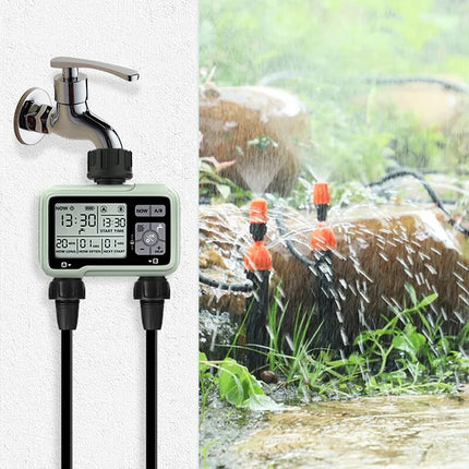 Super Timing System 2-Outlet Water Timer Precisely Watering Up Outdoor