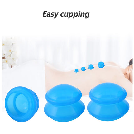 4PCS Silicone medical Vacuum Cans Massage Suction Cup Full Body Vacuum