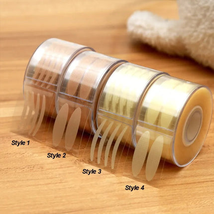 600 Pcs Eye Lift Strips Double Eyelid Tape Clear Gray Eyelid Stripe