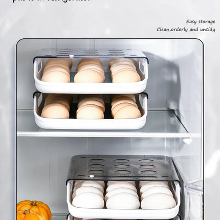 Egg Storage Box Automatic rolling egg box multi-layer Rack Holder for
