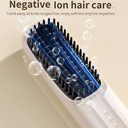 Cordless Straightener Straight Hair Brush Women's Thermal Ion