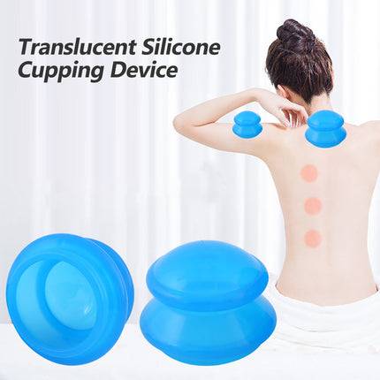 4PCS Silicone medical Vacuum Cans Massage Suction Cup Full Body Vacuum