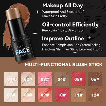 MLSMILE Highlight Contour 3-pack For 3D Makeup Brightening Skin Tone