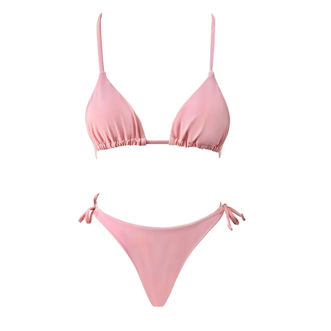 Pink Bae three piece swimsuit