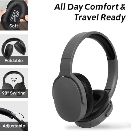 #P2961 Wireless Bluetooth 5.3 Headphones Over Ear Hifi Stereo Headset
