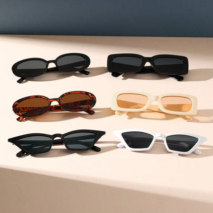 6PCS Unisex Geometric Plastic Frame Boho Sunglasses