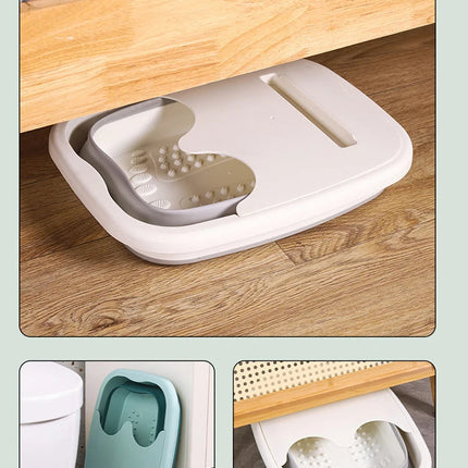 Foldable Footbath Massage Bucket Soaking Bucket Folding Basin Spa Foot