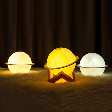 Essential Oil Diffusers with LED Light 3D Moon Air Humidifier