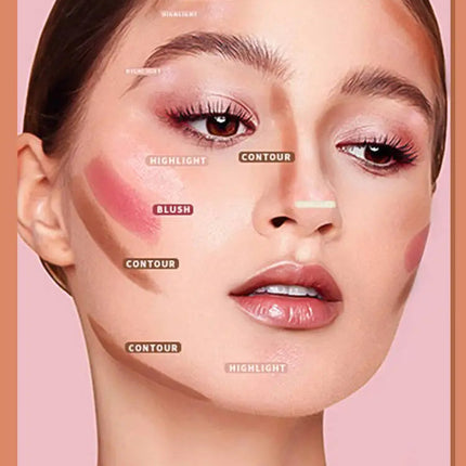 MLSMILE Highlight Contour 3-pack For 3D Makeup Brightening Skin Tone