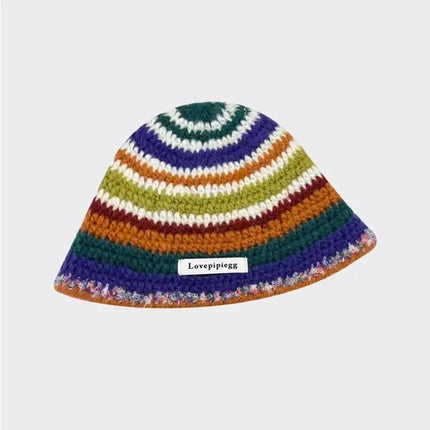 New Crochet Korean Handmade Bucket Hat