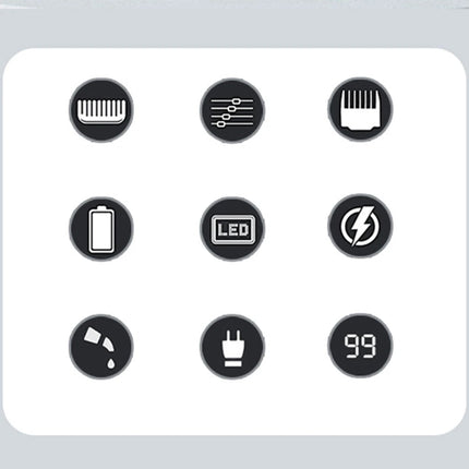 Men's Barber Clipper Hair Clipper Set Cordless Hair Clipper Beard