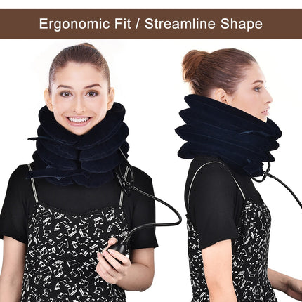 Neck Massager 3/4 Layer Inflatable Air Cervical Neck Traction Support
