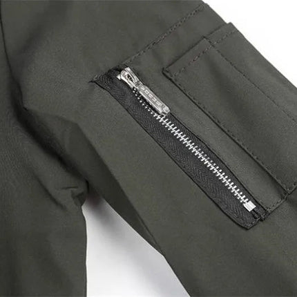 Mens Zipped Up Windbreaker Jacket
