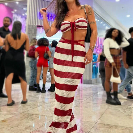 Crochet two Piece swimwear cover up