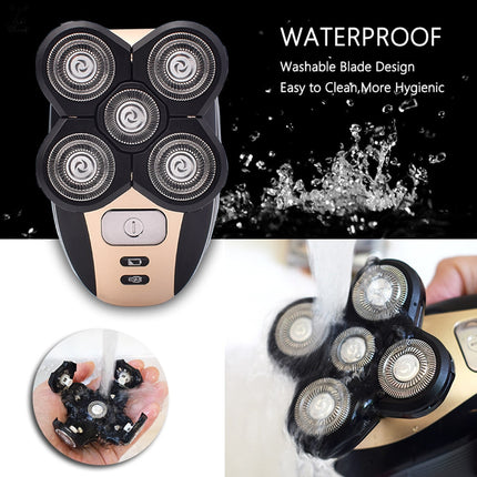 5 in 1 Rechargeable Electric Shaver Five Floating Heads Razors Hair