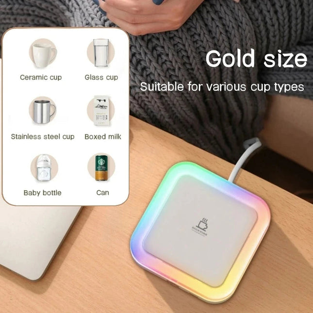 Coffee Mug Warmer DC5V USB Cup Warmer 3 Gear Temperature Heating