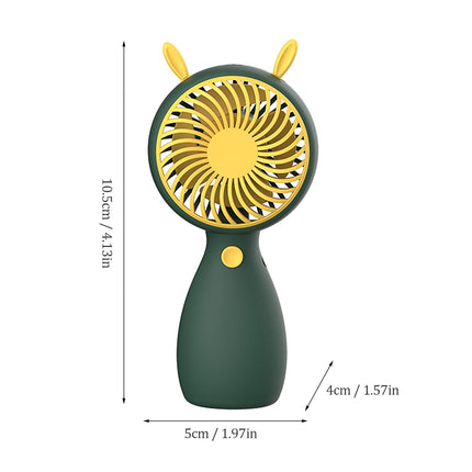 Portable Mini Fan USB Charging Handheld Cartoon Fan For Outdoor