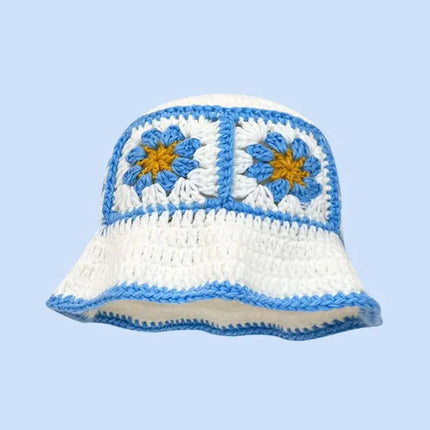New Crochet Korean Handmade Bucket Hat