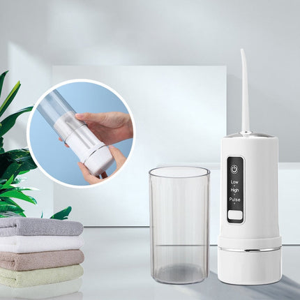 Electric Oral Irrigator Foldable Dental Water Jet Flosser USB 3 Mode