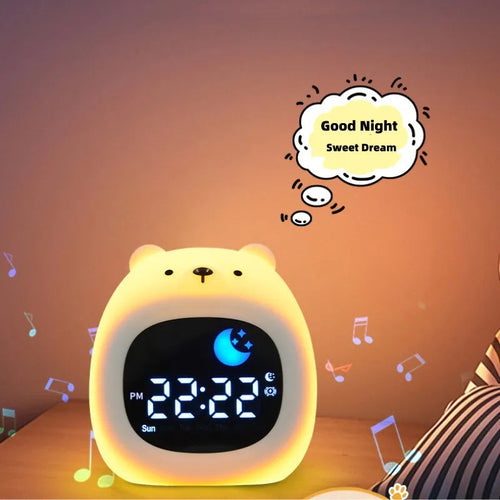 Alarm Clock for Teenager Puppy-Shape Toddler Sleep Training Clock Cute
