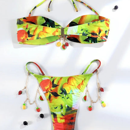 Tropical gems two piece swimsuit