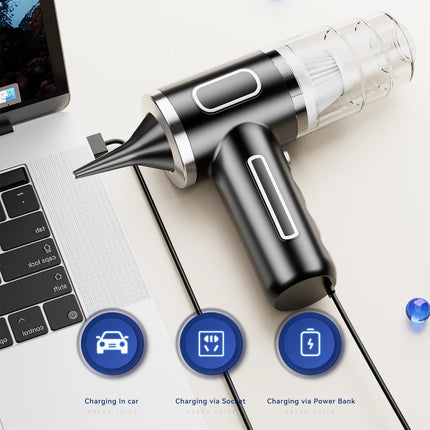 9600000Pa Wireless Car Vacuum Cleaner 5 in1 Strong Suction Dust