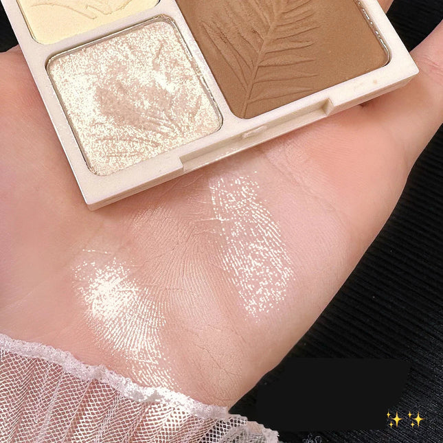 4 Colors Highlighter Contour 3D Facial Bronzer Cosmetic Brightening
