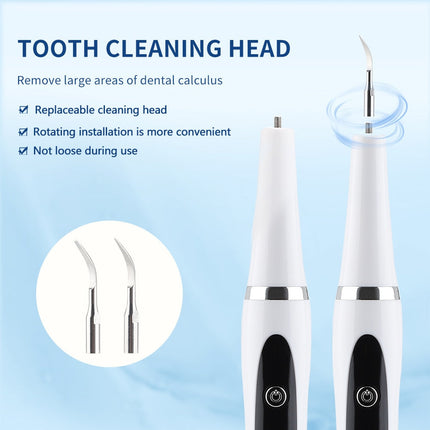 Ultrasonic Teeth Cleaner Electric Dental Plaque Remover Rechargeable