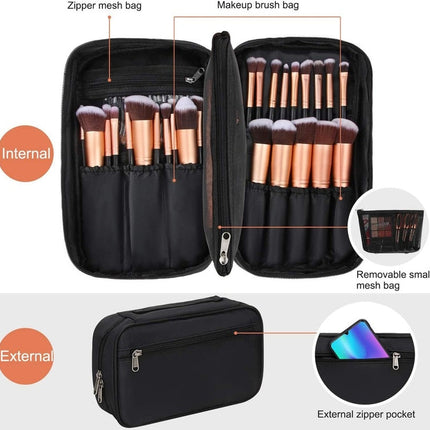 Professional Cosmetic Bag Beauty Case Toiletry Brush Organizer  Multi