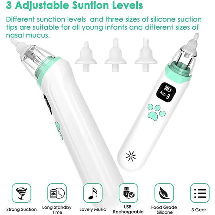 Electric Baby Nasal Vacuum Cleaner Infant Nasal Aspirator Newborn