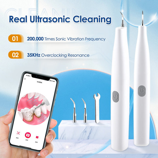 Ultrasonic Visual Dental Cleaning Teeth Whitening Kit Tartar