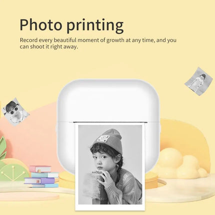 Portable Mini Label Printer Photo Thermal Adhesive Labels Printers