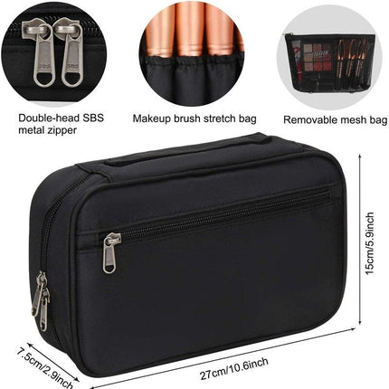 Professional Cosmetic Bag Beauty Case Toiletry Brush Organizer  Multi